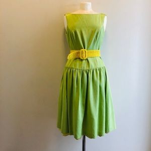 VTG Eliza J Green Drop Waist Party Dress